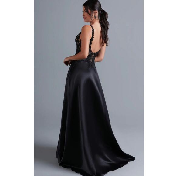 NWT Prom Girl Rated PG Black Gown Size 6 Dress - Picture 9 of 9